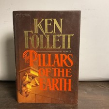 Ken Folleitt The Pillars Of The Earth by Ken Follett 1989 HC DJ- First Printing