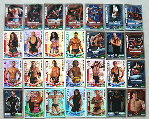 Lot carte catch brillante - ,