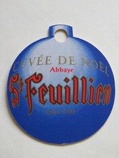 Bière dessous de Verre Tapis : St Feuillien Cuvee Noel ~ ~Ornement ~ ~ Anno 1125
