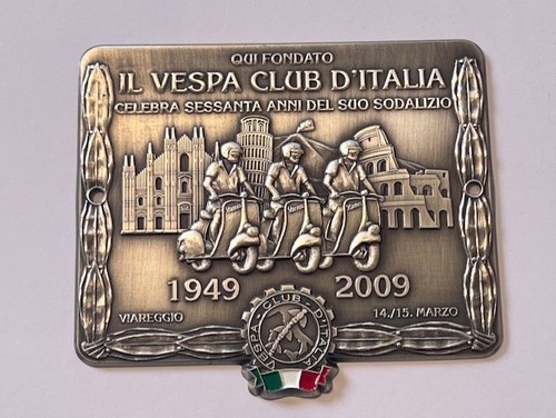 Plaque vespa club italie - club,