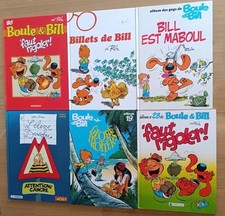 Lot 6 bandes dessinées boule et bill et l'élève Ducobu