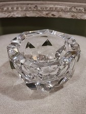 CENDRIER en cristal à pans