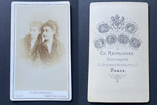Reutlinger, Paris, Two Actresses Including One Eyeglass Wear, circa 1870 