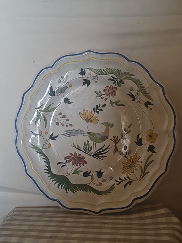 Assiette ancienne faïence de - ancienne,