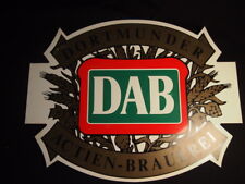 DAB DORTMUNDER ACTIEN Aluminum Sheet Beer Plate - BREWERY