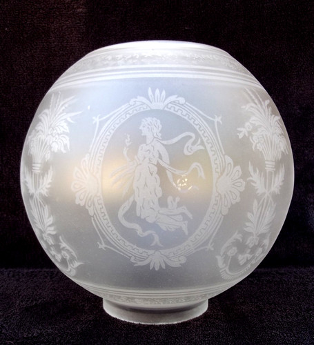 Ancienne tulipe globe lampe - , à