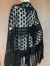 Grand CHALE NOIR vintage -
