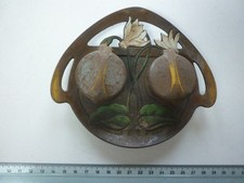 Ancien encrier en métal peint