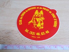 Ivory Fang Defense and Police Dog Club Sticker