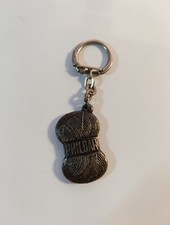 FRANCE VINTAGE Rare Antique PHILDAR WOOL KEY RING KEY RING 