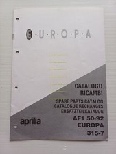 Aprilia 50 AF1 EUROPA 1992 VARIANTS spare parts catalog CHASSIS original parts list