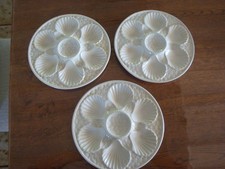 3 Assiettes a coquillages /