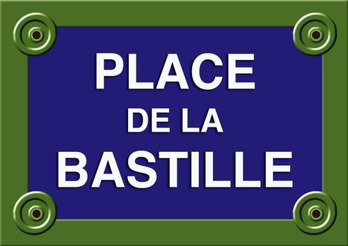 Réplique plaque rue paris - plaque,
