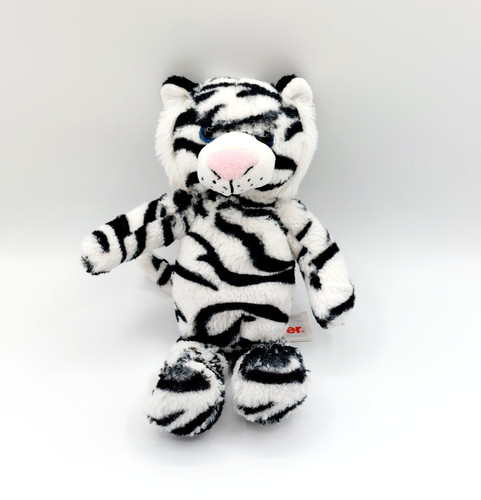 Doudou peluche tigre blanc