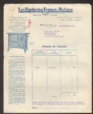 MERVILLE (59) FONDERIE FRANCO-BELGE "POELE L.F.B." 1932