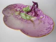 William Guerin Limoges Split Handle Dresser or Serve Tray Artist Signed c.1905