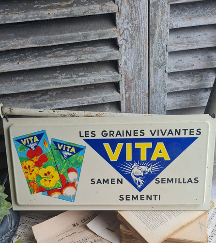 Ancienne enseigne publicitaire - ancienne,