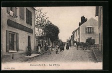 Old postcard Mennecy, Vue d ́Ormoy, Café Billard 