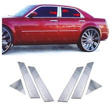 Pour CHRYSLER 300 300C 2004 à 2012 Garniture de Pilier Porte Chromé 6 pcs INOXY