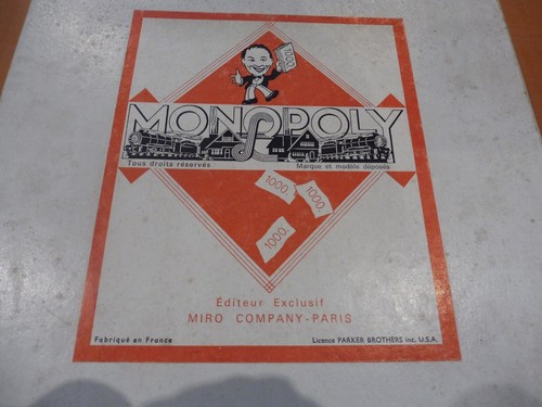 Rare jeux monopoly 1950 - jeux,