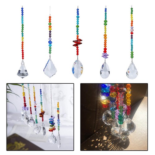 Hanging crystal suncatcher - crystal,