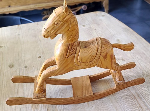 Cheval bascule bois - à,
