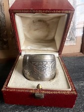 Towel Round & Sound Box Silver Punch & Gilding Napkin Ring Silver