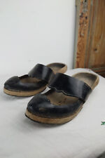 Pair of Antique Wooden and Leather Clogs | Decoration or Renovation