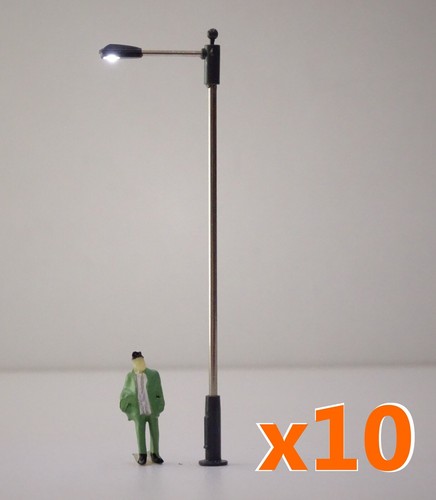 S101 lampadaires simple ho - 10,