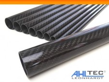 Brillant Carbone Tuyau Ø 30mm