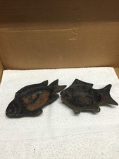 Vintage Pair Of Cast Iron Fish