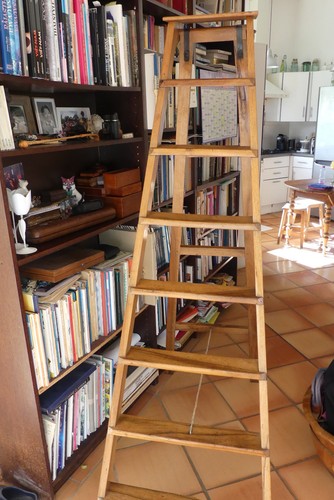 Escabeau bibliothèque en - escabeau, de