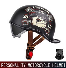 Casque de moto rétro à queue