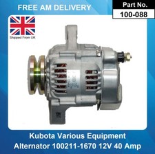 Kubota Replacement Alternator 100211-1670 16791-64011 100211-4520 16791-64012