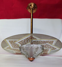 Art Deco ceiling chandelier, Saturn