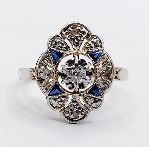 Bague marquise art deco - , or