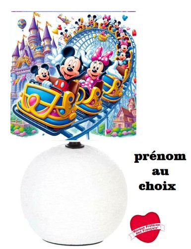 Lampe chevet minnie - minnie, et