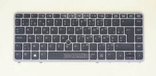 For HP Elitebook 740 G1 740 G2 745 G2 Keyboard Backlit Silver Belgian Clavier BE