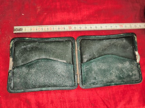 Porte feuille cuir - et, métal