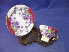 Vintage Mittertiech Demi-tasse handle-less tea cup & saucer - Bavaria - Unusual