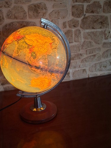 Globe terrestre vintage annees - globe,