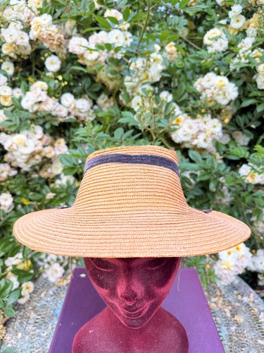 Beau chapeau ancien paille - ancien, en