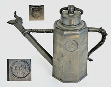 BOUTEILLE à VIN en ETAIN "