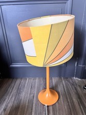 Lampe Pied Tulipe Orange Design space age rétro vintage année  70