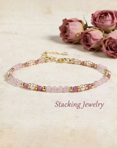 Bracelet tourmaline rose - tourmaline,