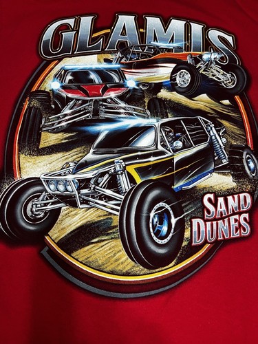 Glamis sand dunes red tshirt - glamis,