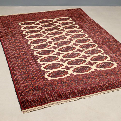 Tapis ancien asiatique coton - asiatique,