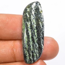 Natural Green Swiss Opal Fancy Shape Cabochon Gemstone 18.5 Ct 35X12X5mm A-14876