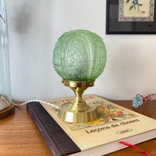 Lampe table globe verre - de,