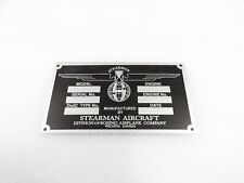 Données Plaque Compatible Boeing Stearman Aviation #V332-8